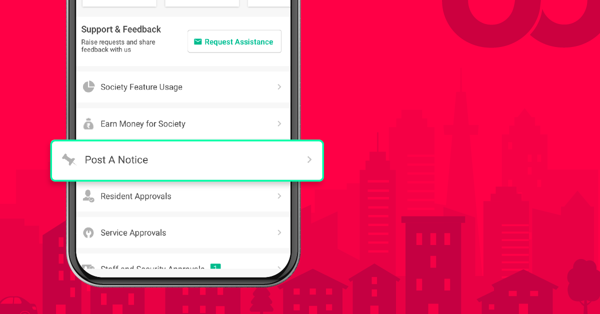 Post your society information using NoBrokerHood Digital Notice Board