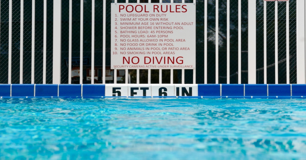 Society Swimming Pool Rules