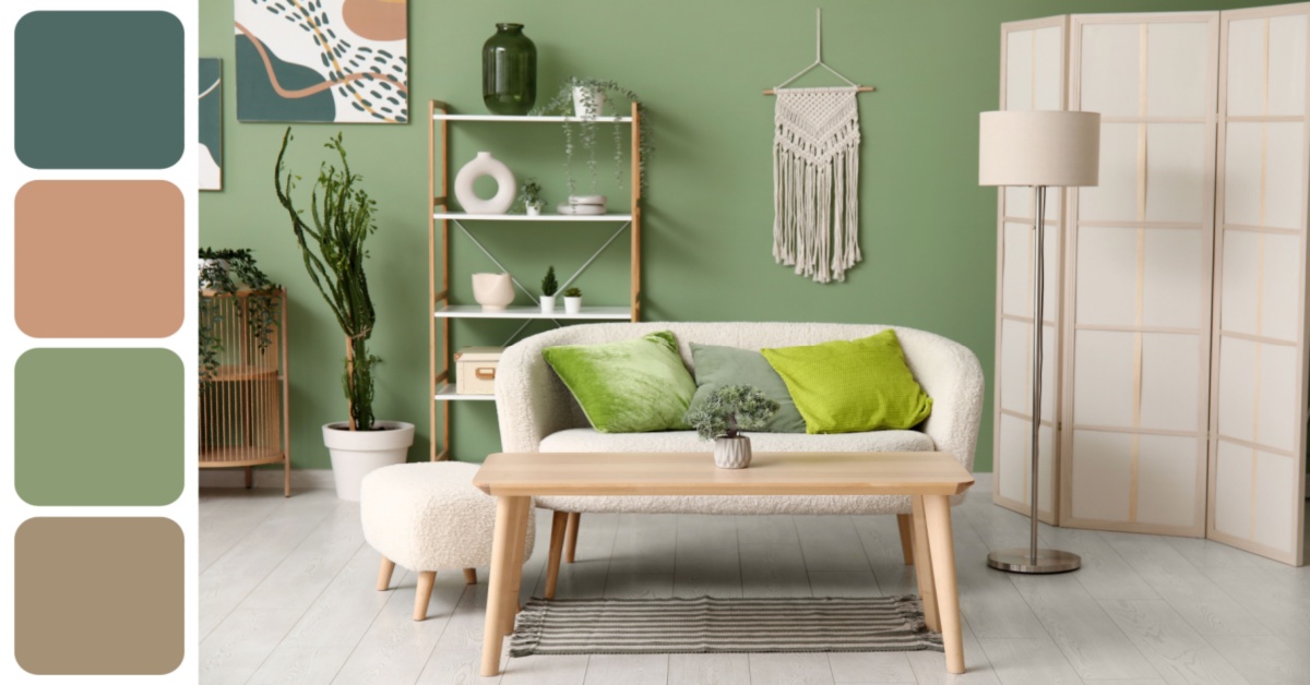 green color combination for wall